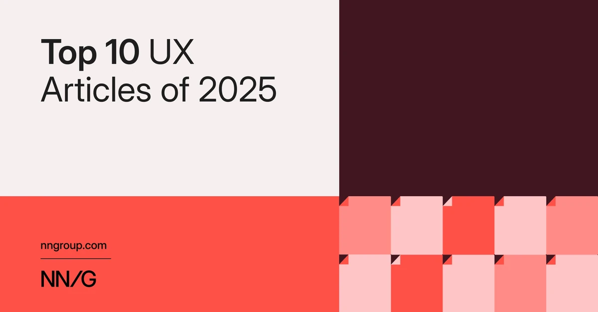 Top 10 UX Articles of 2025