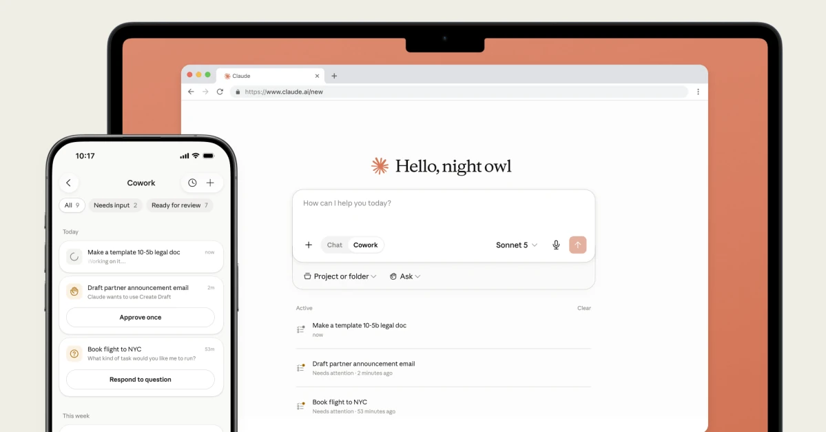 Anthropic is launching Claude Cowork on mobile and web