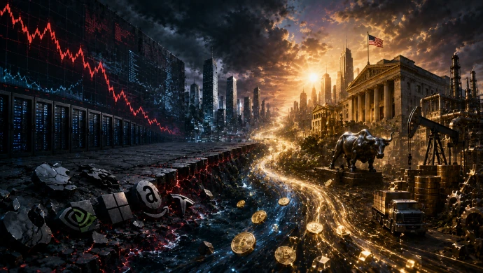 Why tech giants are crashing while Bitcoin surges to US$67,000