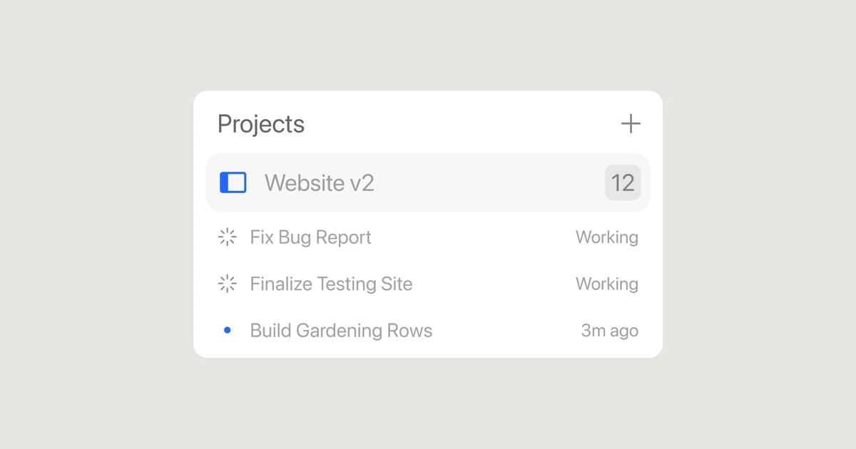 Introducing Projects