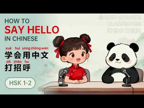 HSK 1-2｜打招呼和自我介绍 Say Hello and Self-introduction in Chinese for Beginners