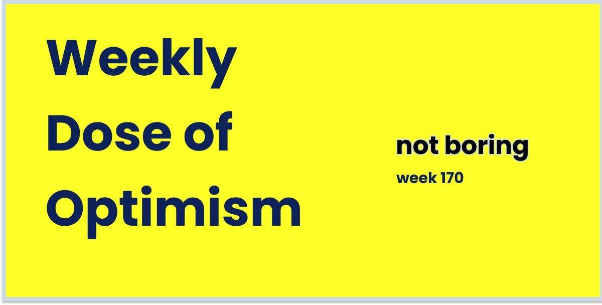 Weekly Dose of Optimism #170