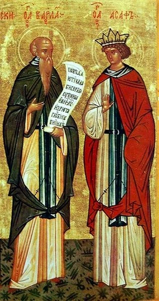The two Christian saints who are the Buddha