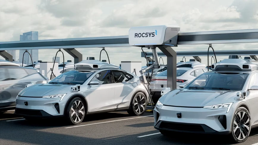 Rocsys raises $13M and launches the world’s first multi-bay hands-free robotaxi charging system