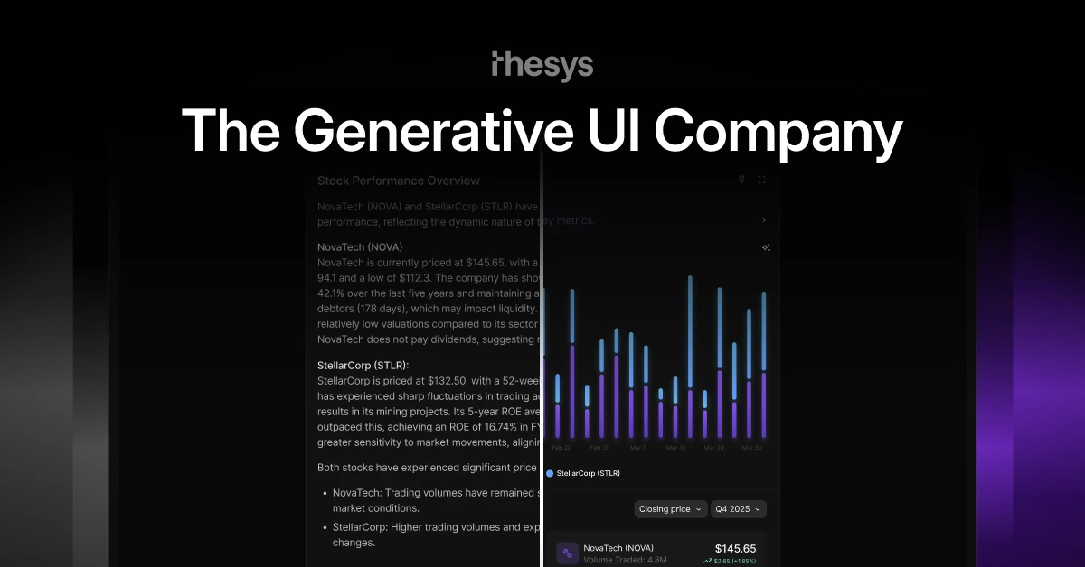 Thesys - The Generative UI company