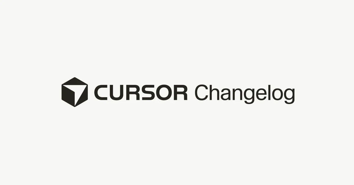Changelog · Cursor