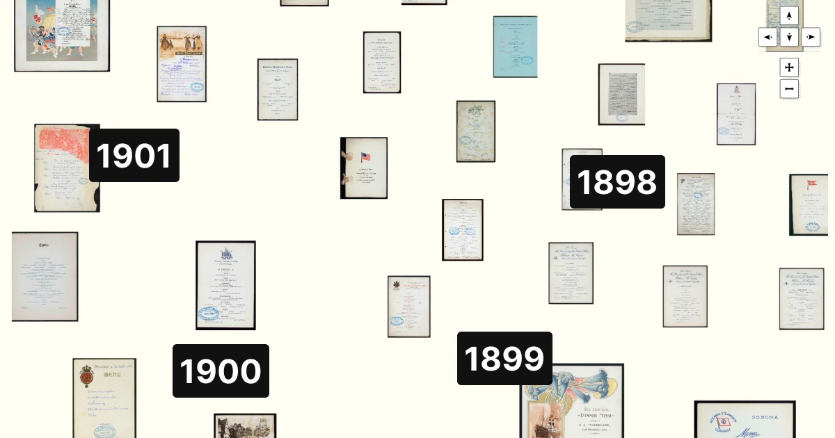 5k Restaurant Menus, Years 1880-1920