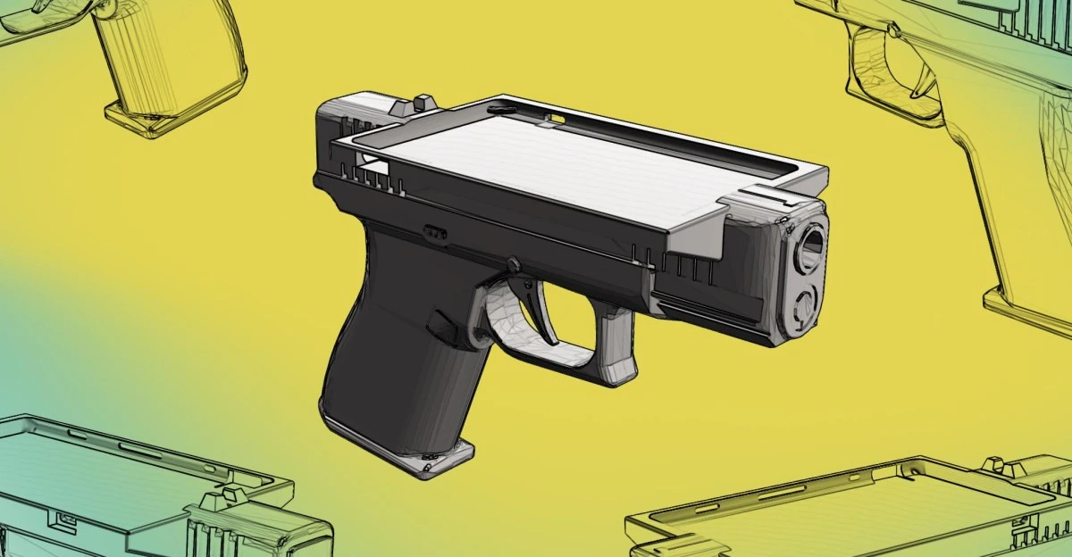 Is this e-reader case a gun?