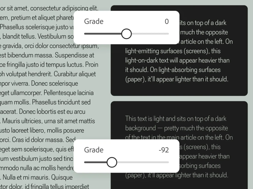Keeping type consistent in changing conditions