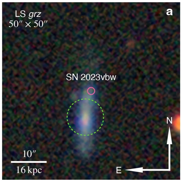 A giant star may have destroyed itself in one of the rarest explosions