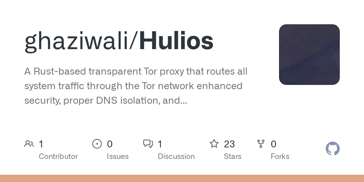 Hulios: An eBPF-powered, transparent Tor gateway for Linux