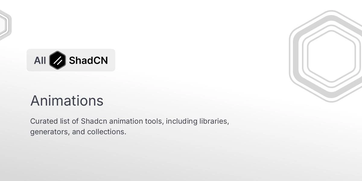 Shadcn UI Animation