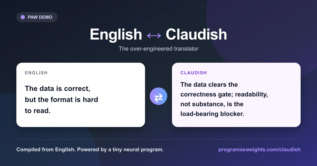 English ↔ Claudish Translator