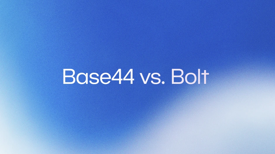 Base44 vs Bolt: finding the best vibe coding app for your build