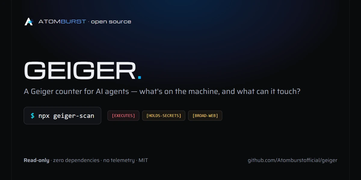 Geiger – See every AI agent on your machine and what it can touch