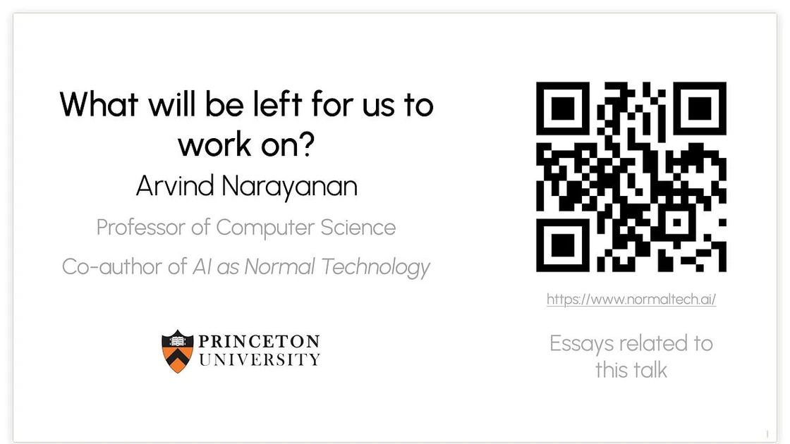 What will be left for us to work on?
