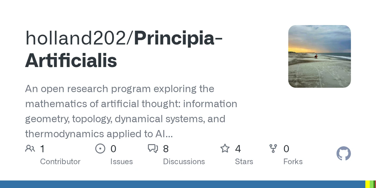 Principia Artificialis – Mathematical Foundations of Artificial Thought