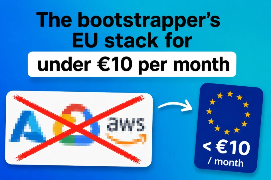 The bootstrapper's EU stack for under €10 per month
