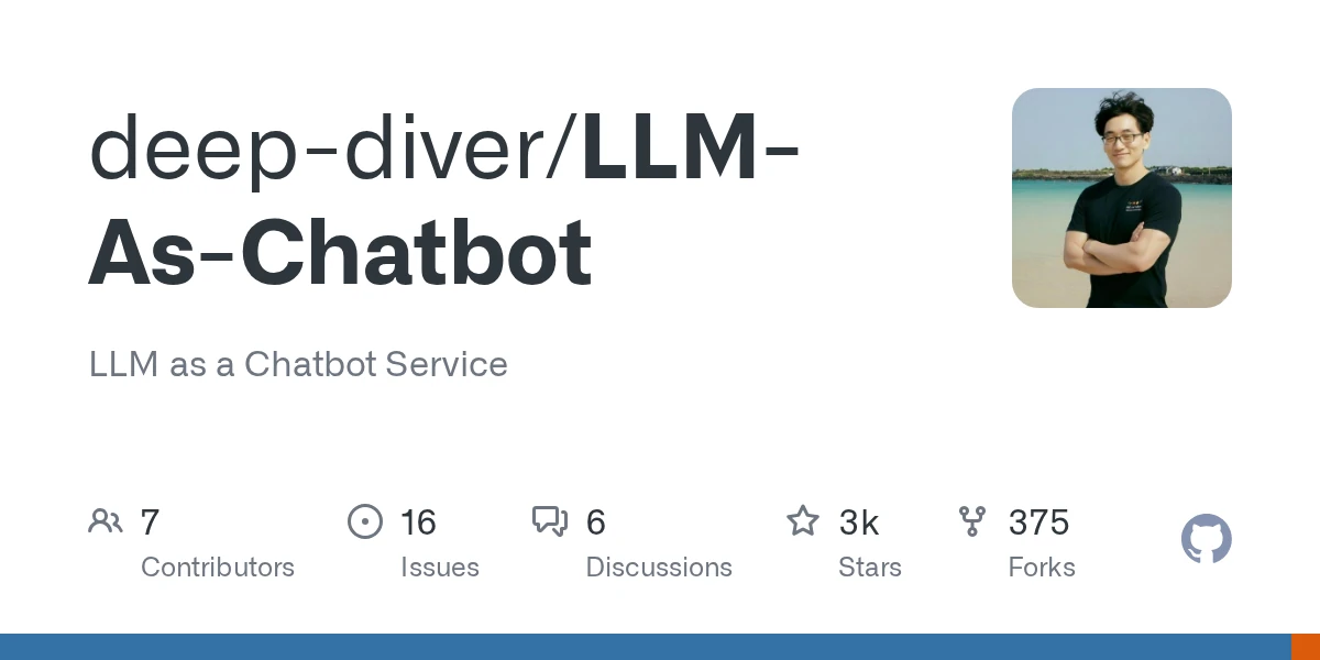 GitHub - deep-diver/LLM-As-Chatbot: LLM as a Chatbot Service · GitHub