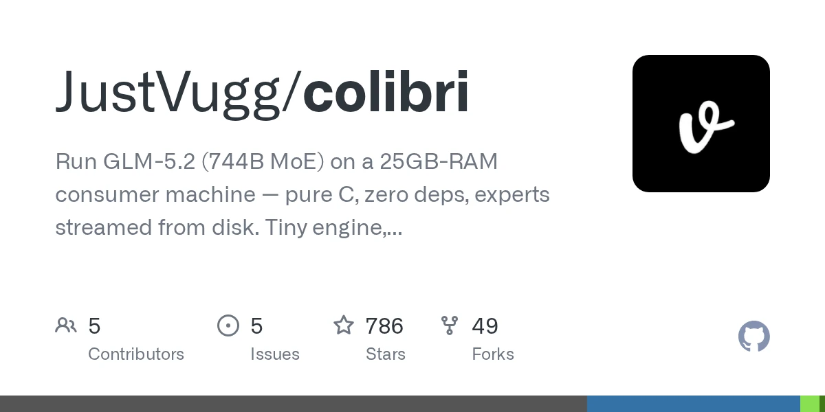 Show HN: Getting GLM 5.2 running on my slow computer