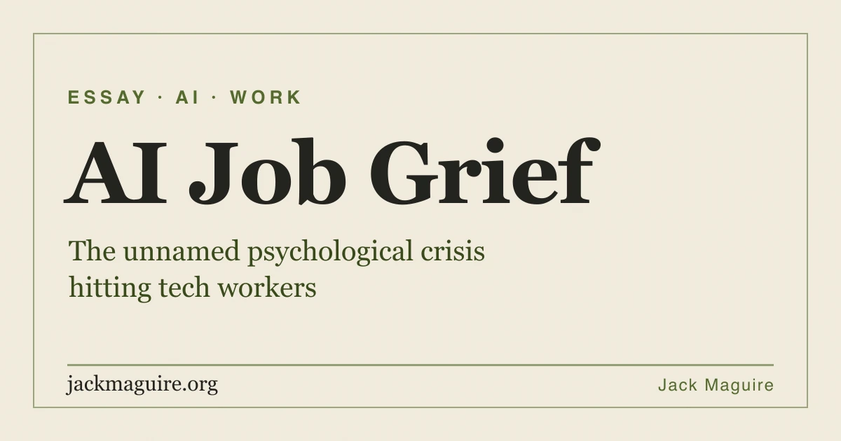 AI Job Grief: The Unnamed Psychological Crisis Hitting Tech Workers