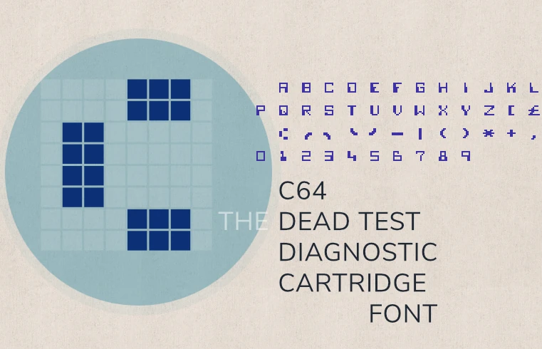 The C64 Dead Test Font