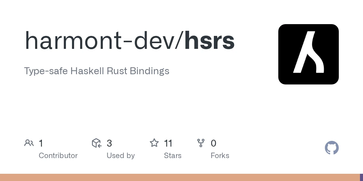 Show HN: Hsrs – Type-Safe Haskell Bindings Generator for Rust