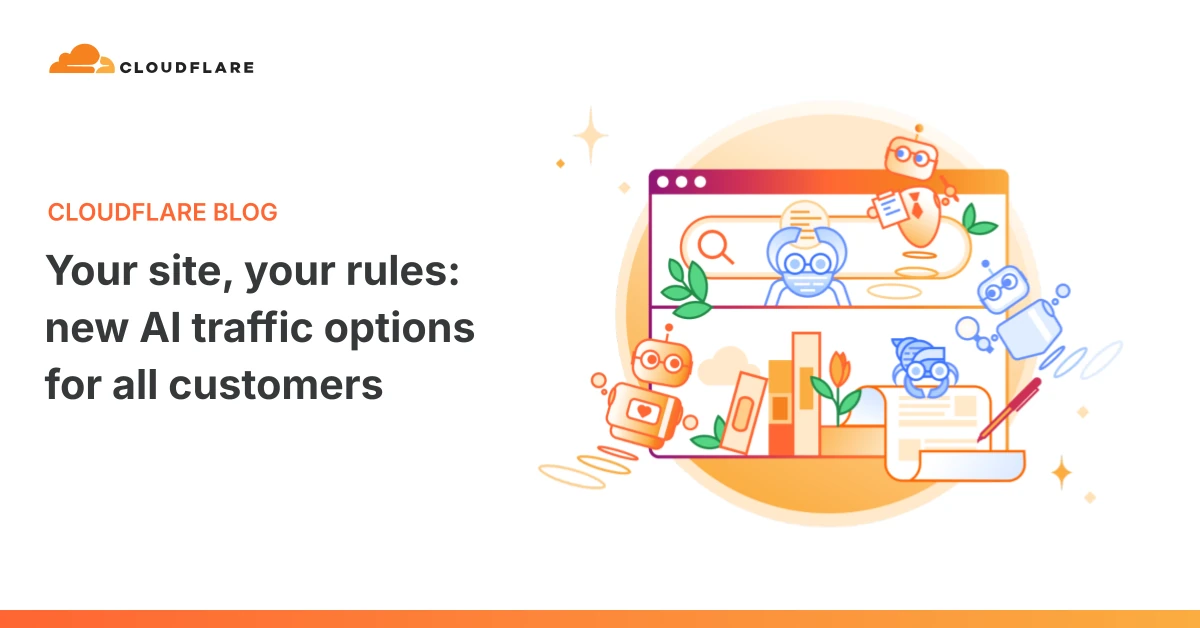 Your site, your rules: new AI traffic options for all customers