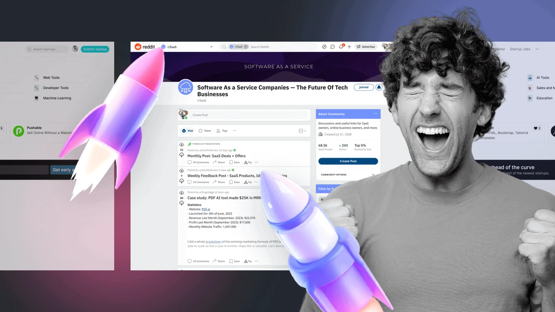 The Best 15 Places to Launch & Promote your SaaS Product - SaaS Landing Page