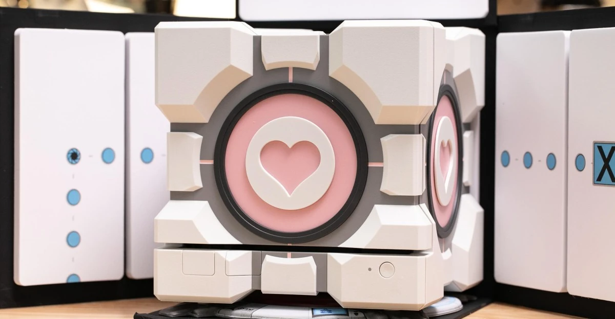 The cube was a lie: up close with our Dbrand Companion Cube before it gets destroyed