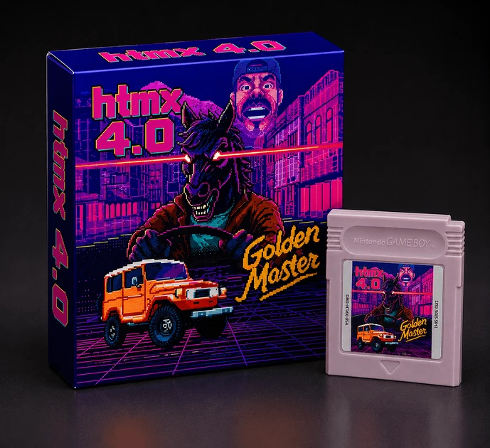 Htmx 4.0, the first JavaScript library to release exclusively on the Game Boy