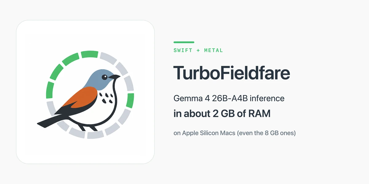Show HN: Open-source engine running Gemma 4 26B in 2 GB RAM on any M-series Mac