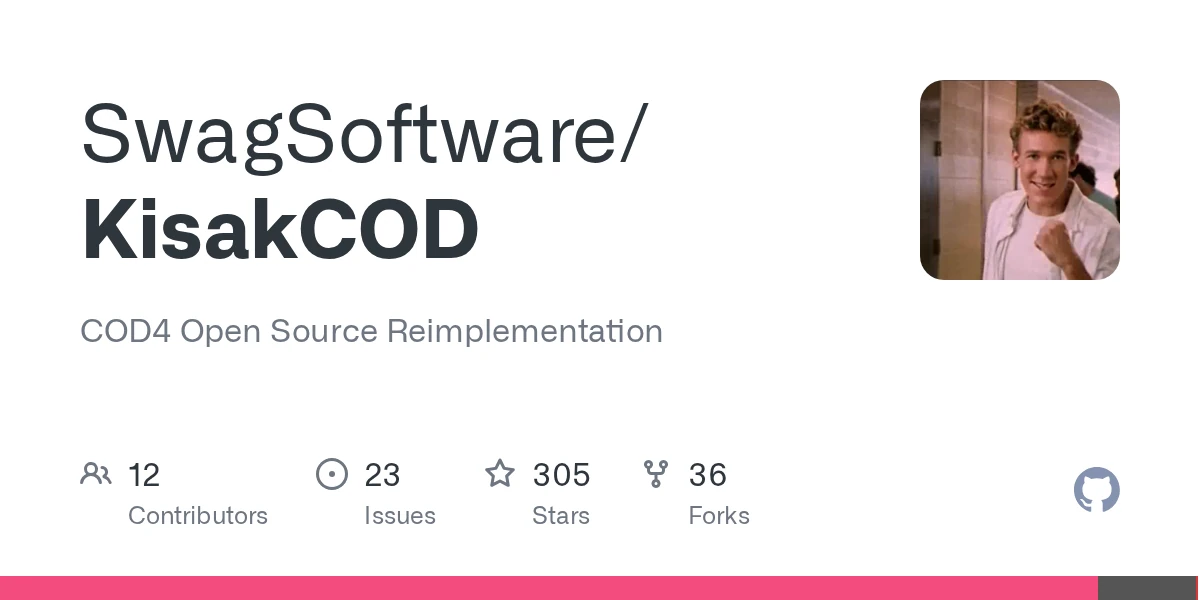 KisakCOD – open-source reimplementation of Call of Duty 4 Multiplayer