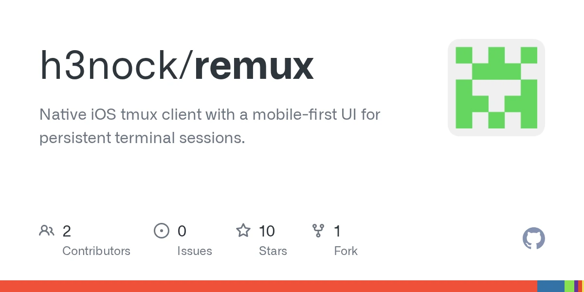 Show HN: Remux – an open-source tmux workspace designed for iPhone
