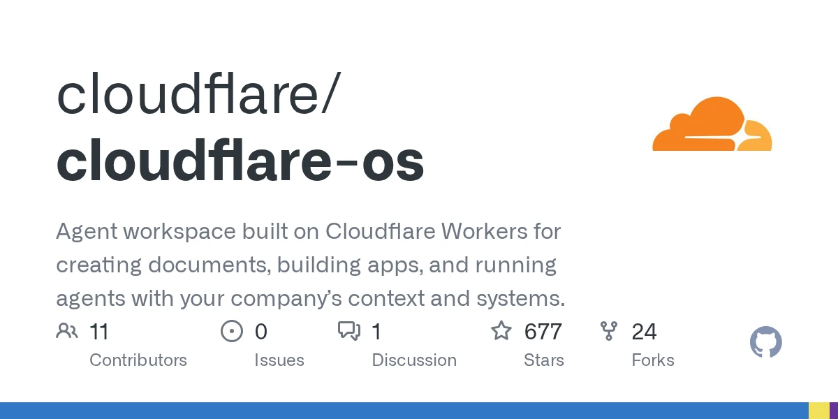 Cloudflare OS – an open-source AI productivity environment