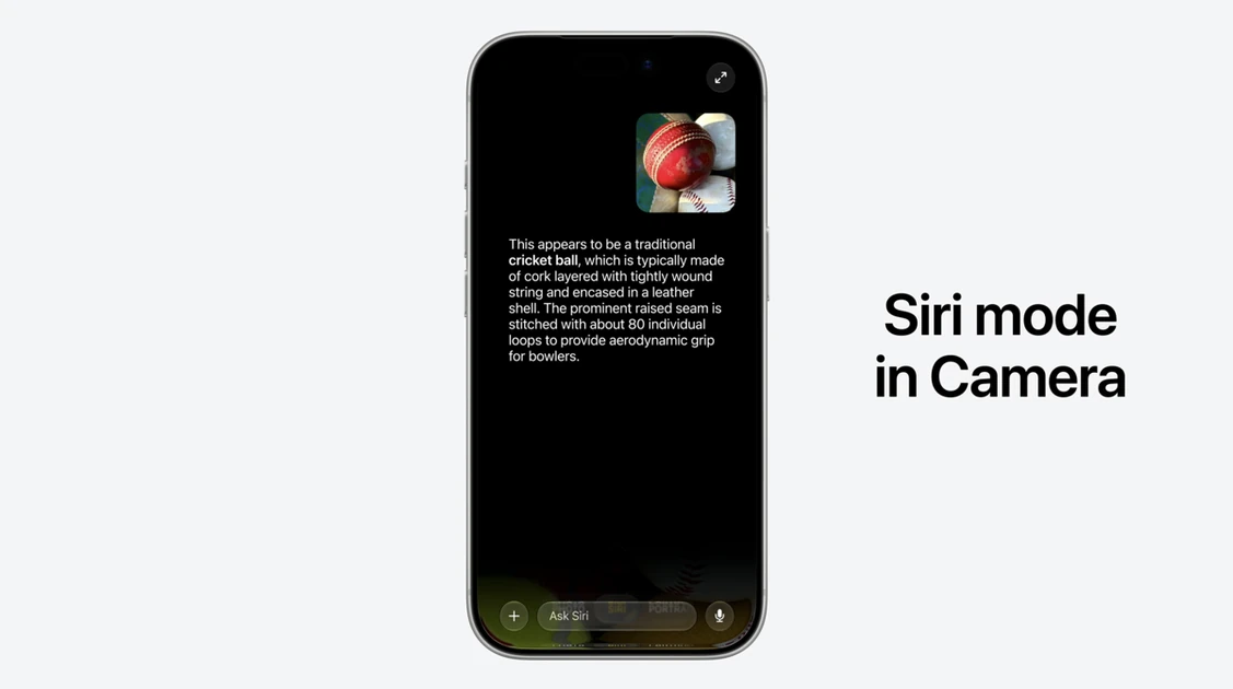 Siri Mode coming to the iPhone Camera app