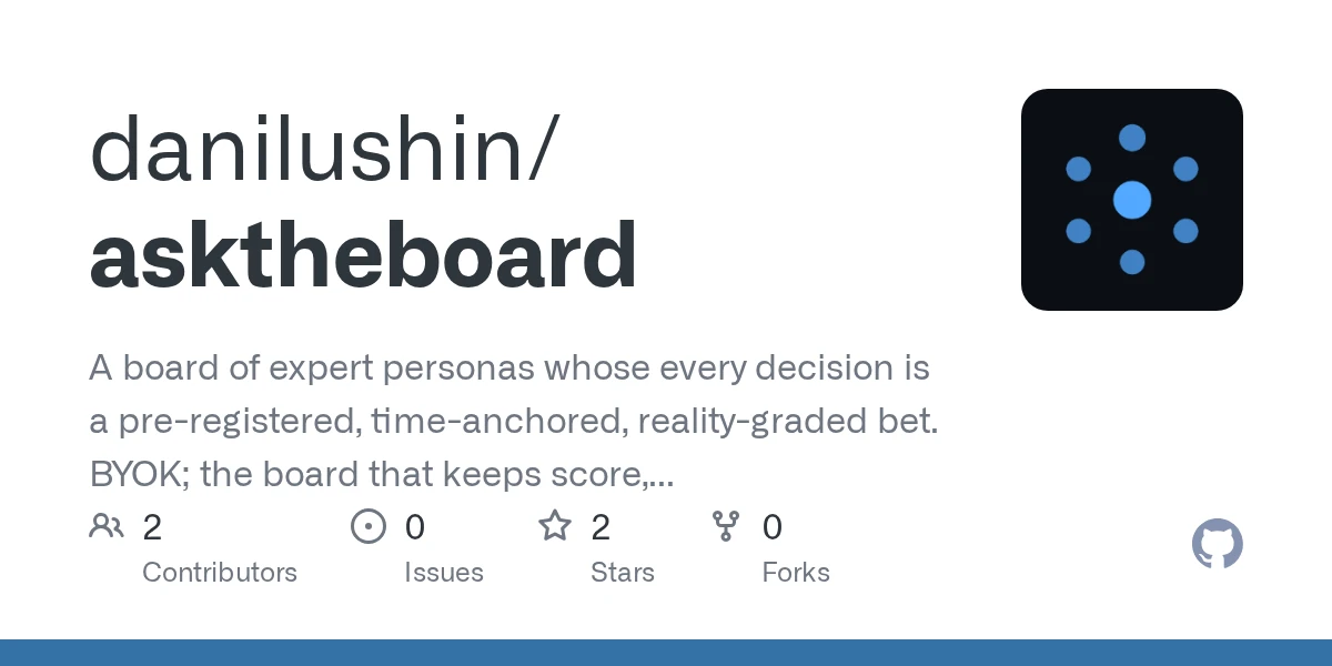 An AI board that pre-registers its bets – bet #1 just graded wrong