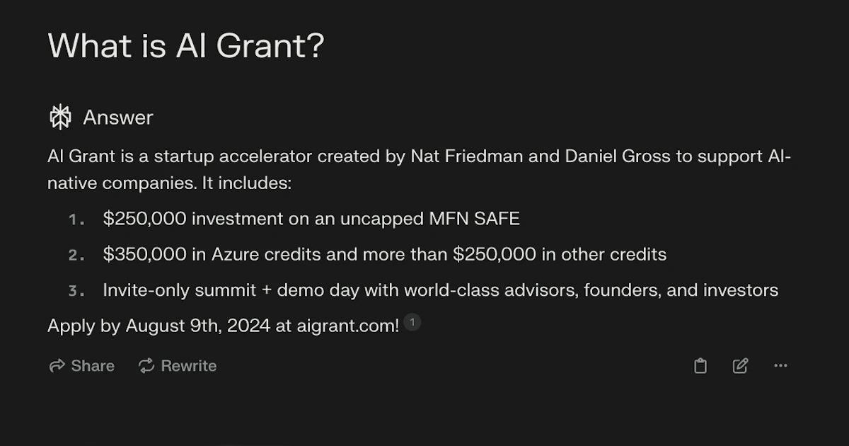 AI Grant
