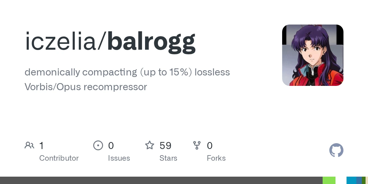 Balrogg: Demonically compacting (up to 15%) lossless Vorbis/Opus recompressor