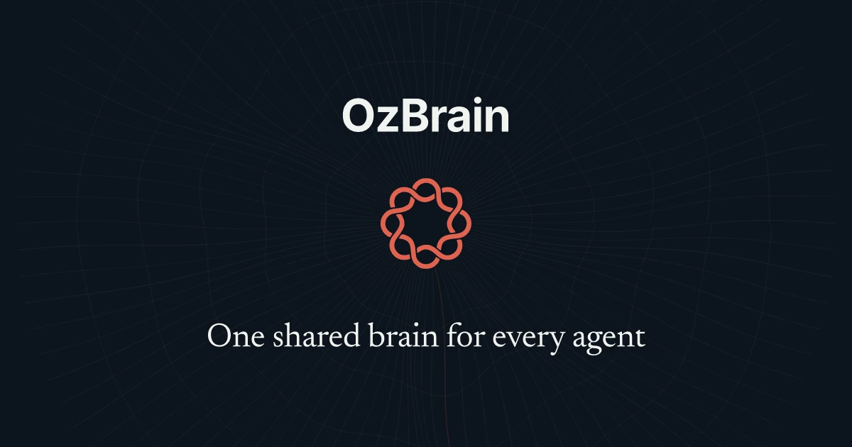 Show HN: OzBrain, a shared brain for knowledge between agents and your team