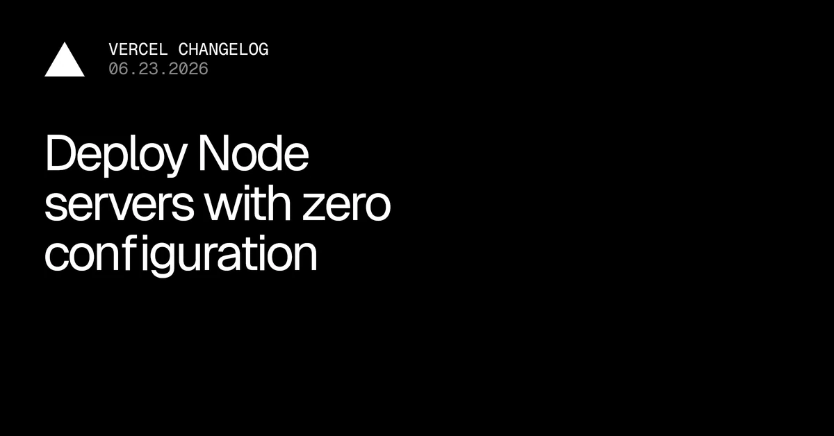Deploy Node servers with zero configuration