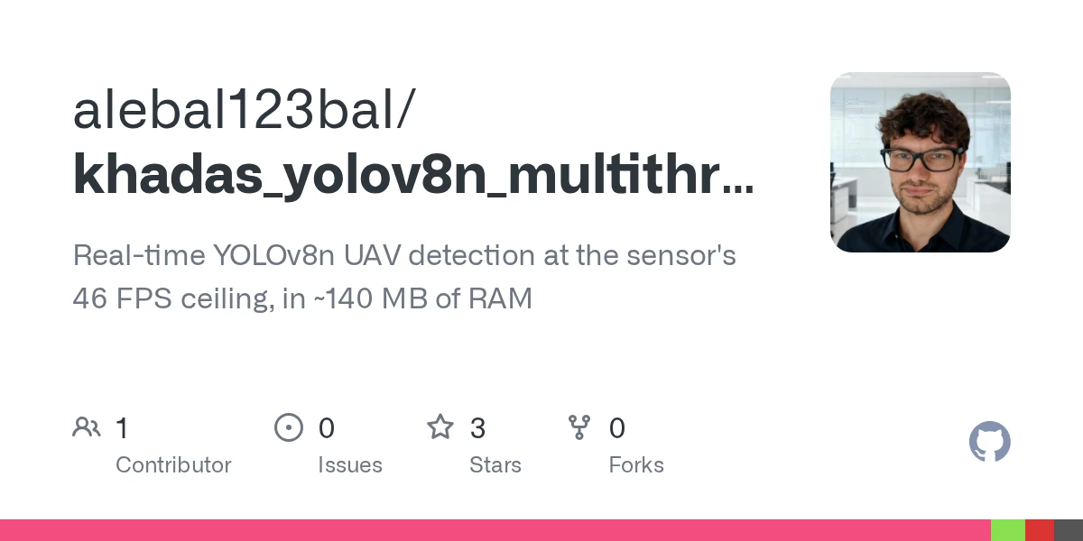 Show HN: Dual YOLOv8n UAV Detection on RK3588S at 42 FPS Using NPU