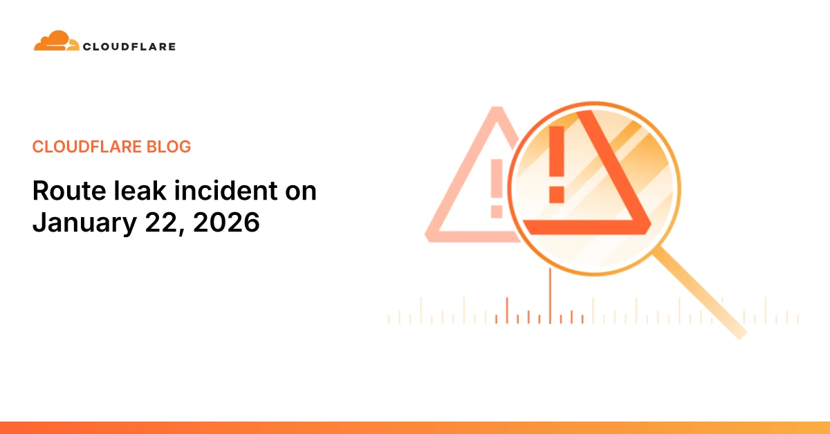 Route leak incident on January 22, 2026