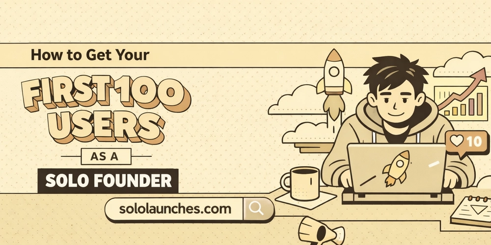 How to Get Your First 100 Users as a Solo Founder (No Ads)