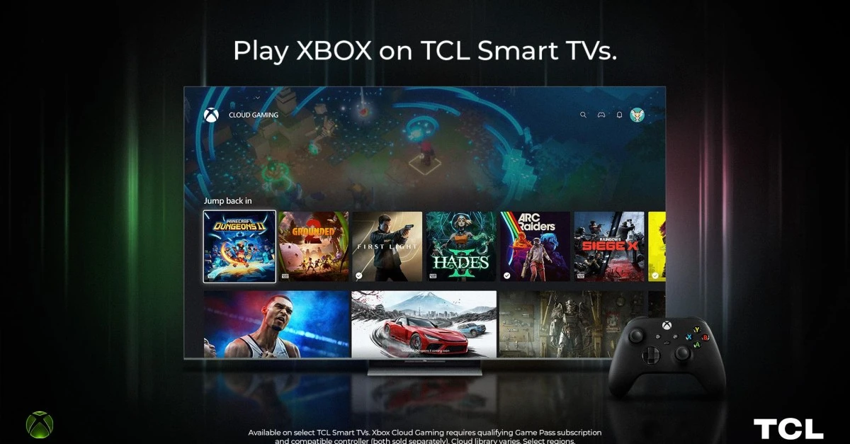 Xbox app is coming to TCL TVs just as Microsoft rolls out pay-as-you-go cloud gaming