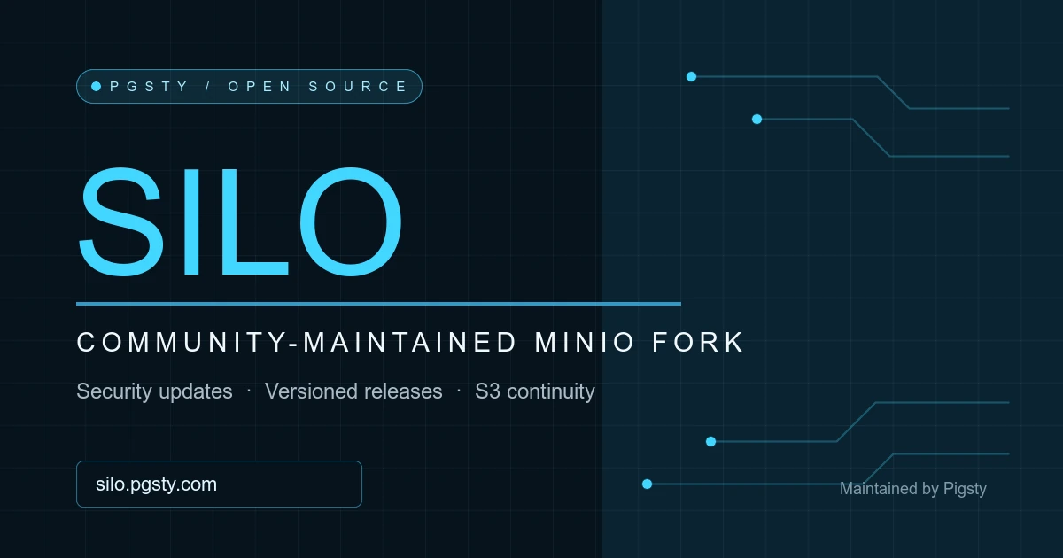 Show HN: Silo – S3-compatible object storage, a maintained fork of MinIO