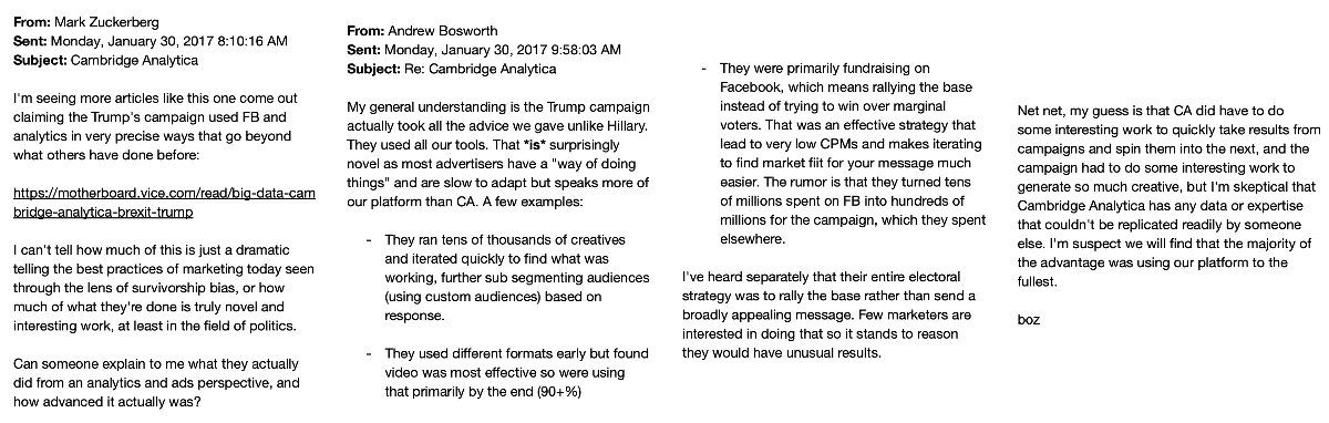 Mark Zuckerberg: "Cambridge Analytica" (2017)