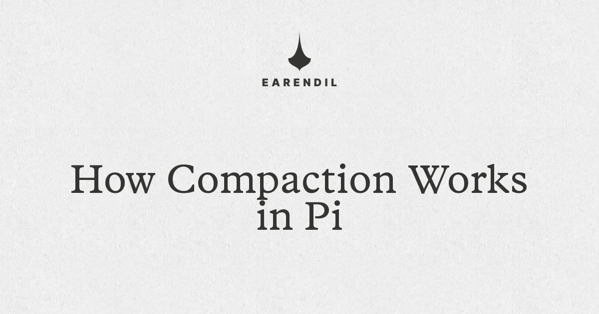 How Compaction Works in Pi