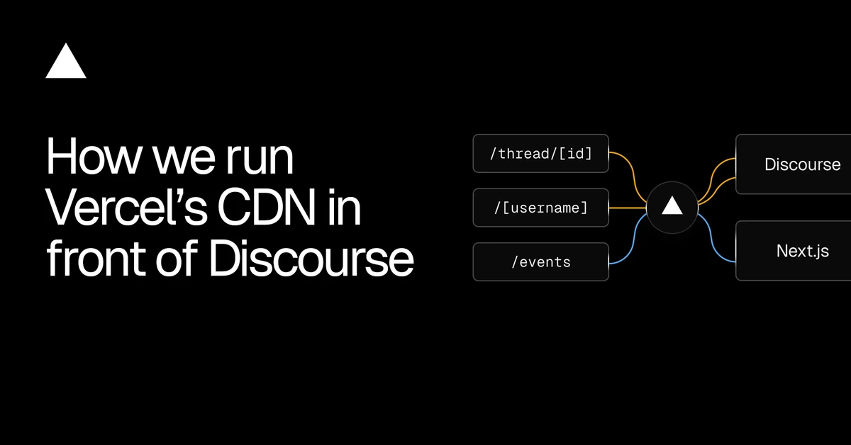 How we run Vercel’s CDN in front of Discourse - Vercel