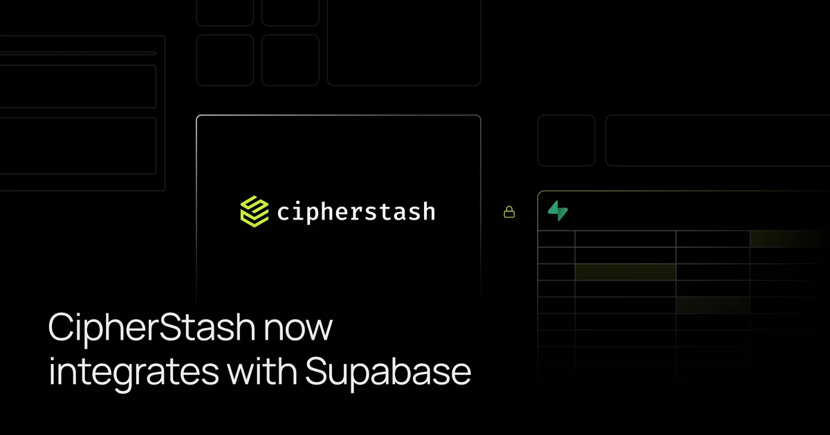 Searchable field-level encryption on Supabase with CipherStash